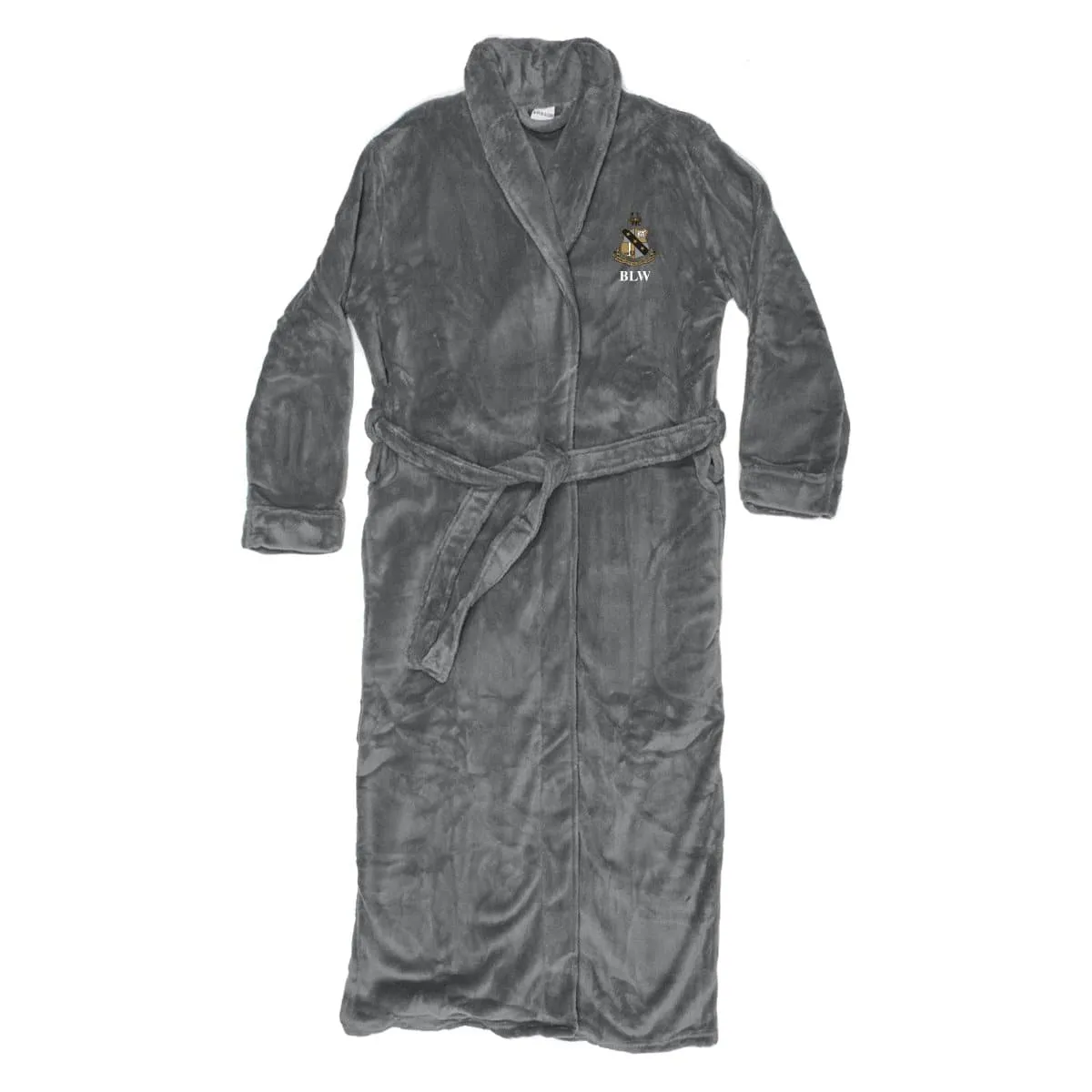 Alpha Sig Personalized Charcoal Ultra Soft Robe