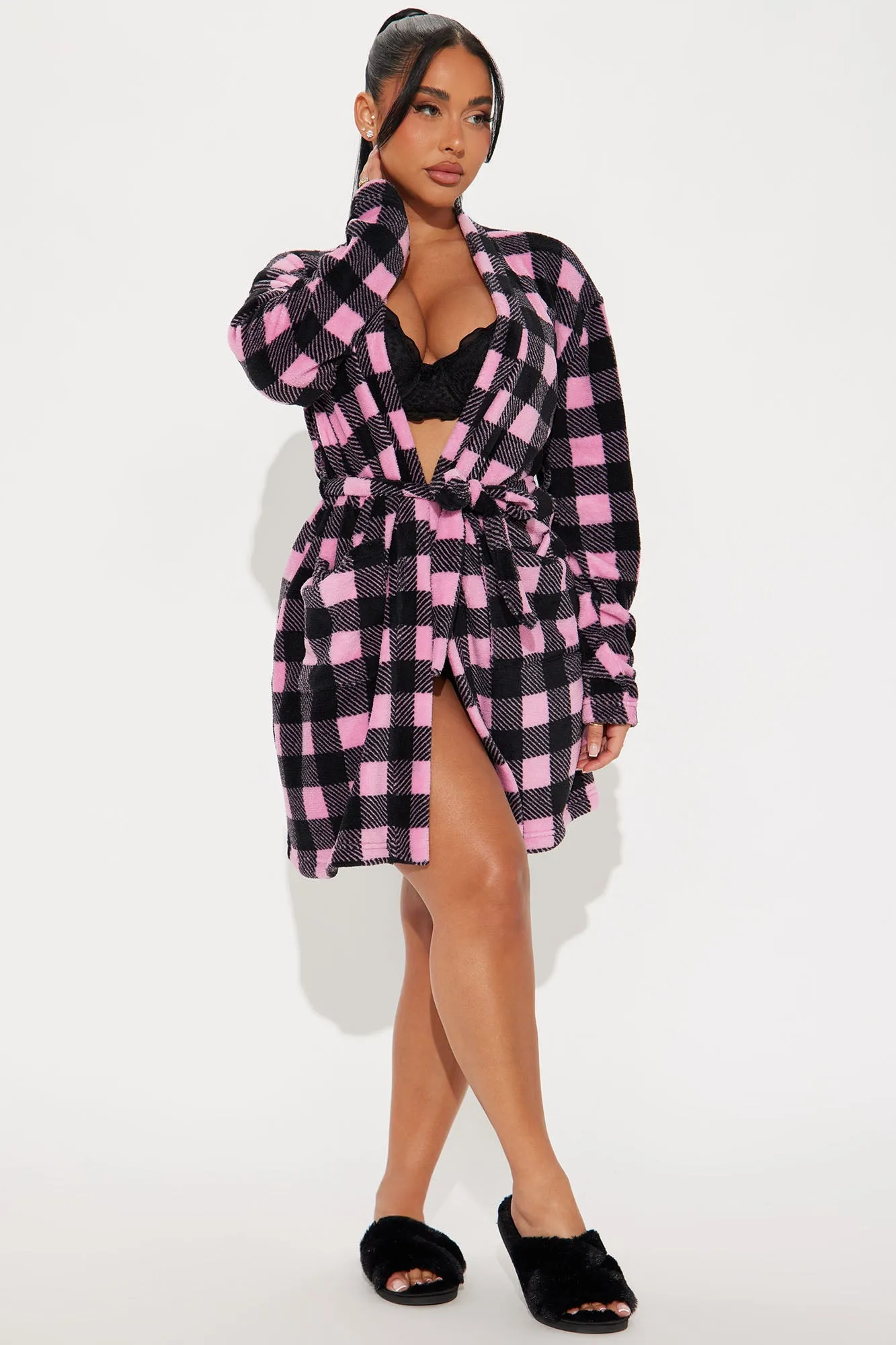 Always Cozy Plush PJ Robe - Pink