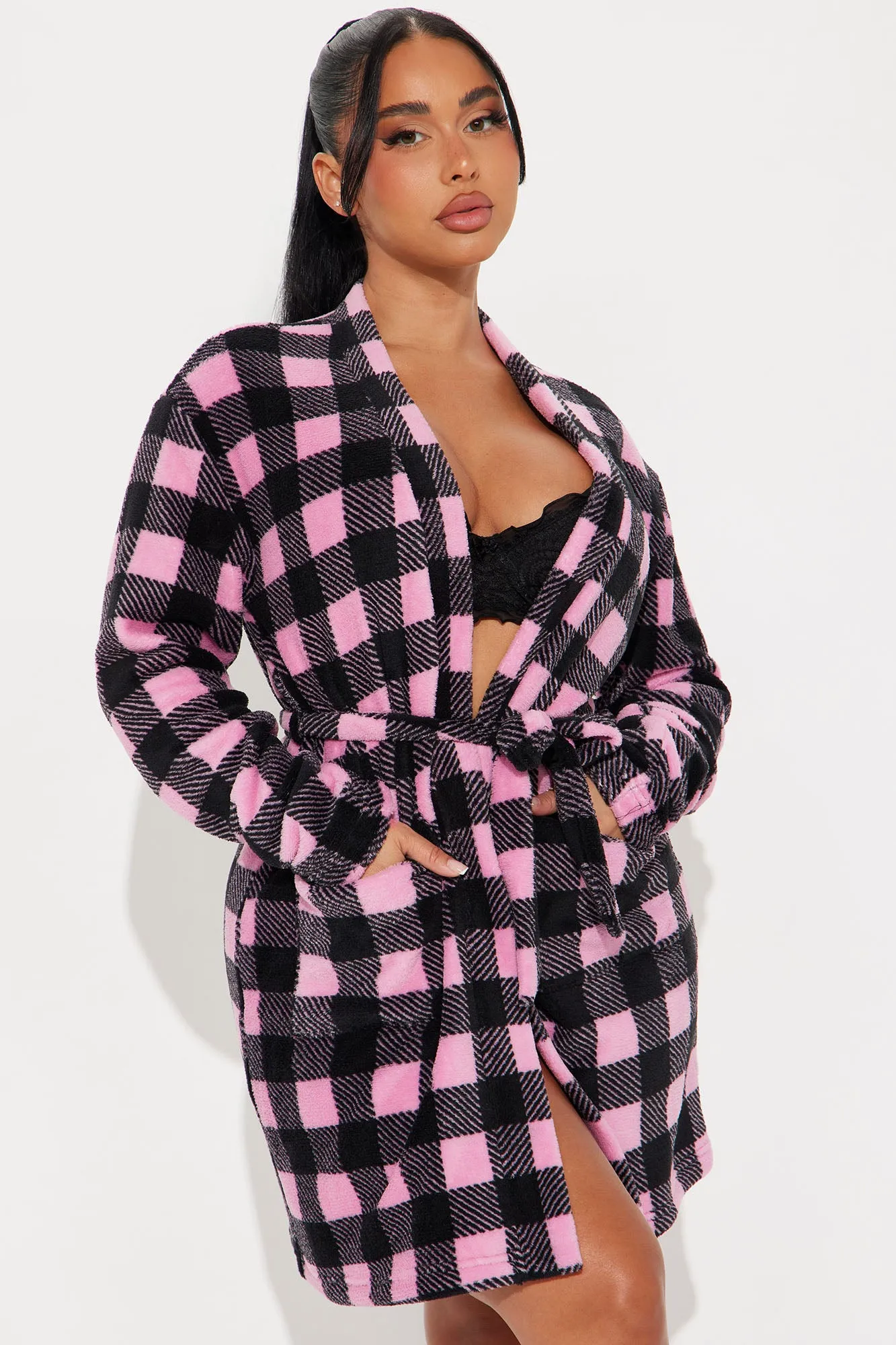 Always Cozy Plush PJ Robe - Pink