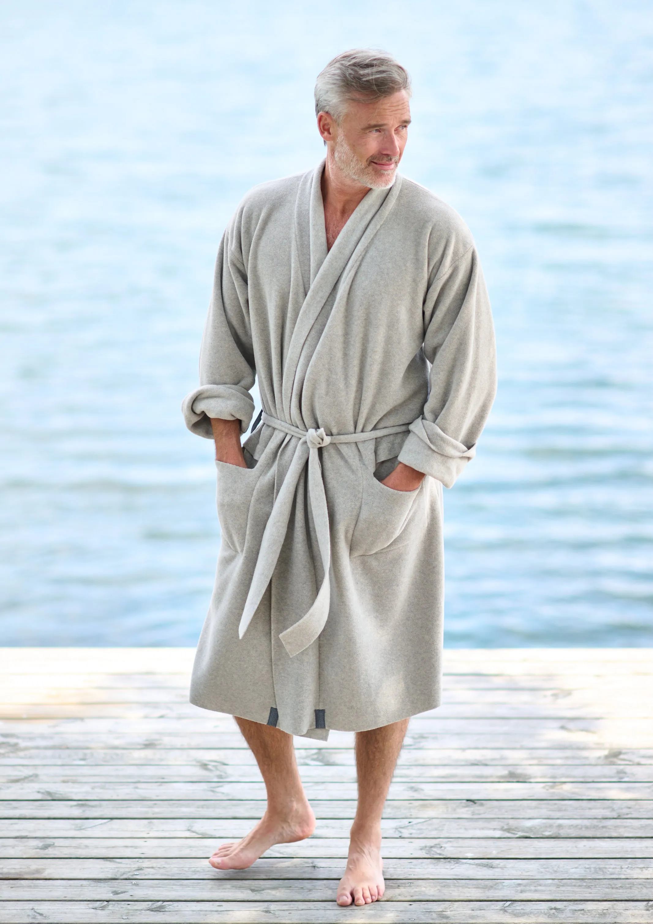 BATHROBE MEN - 1009C - SAND