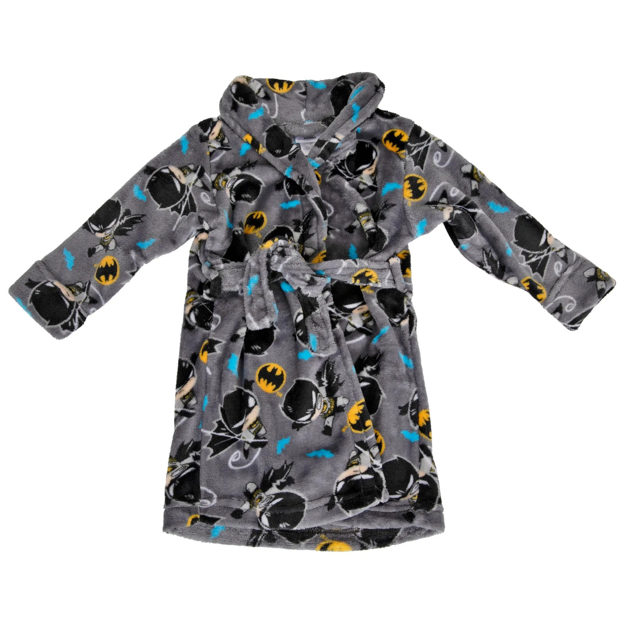 Batman Character and Logos Velvet Fleece Toddler Robe