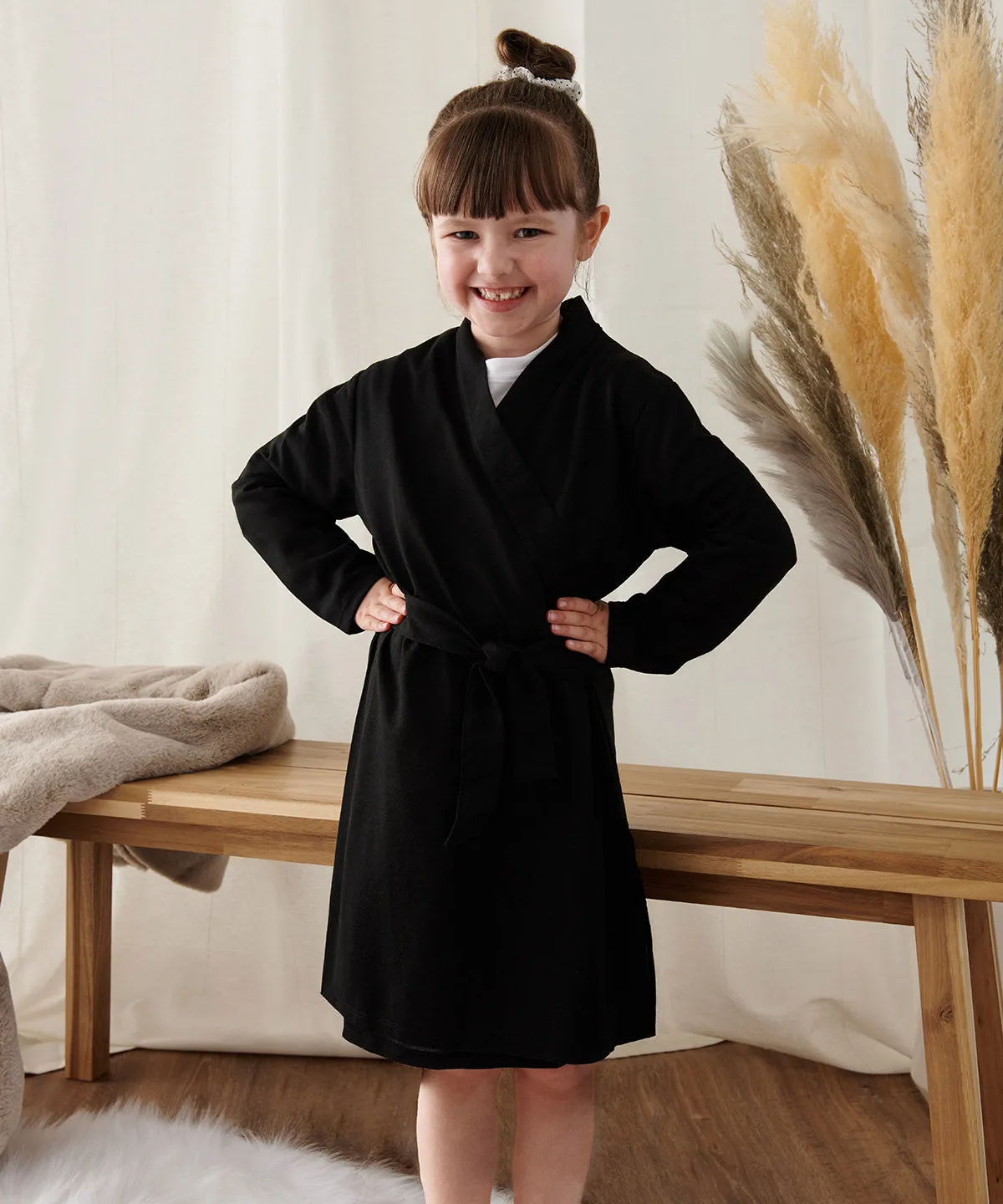 Black - Kids robe