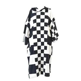 Blocksurf TLS Microfleece Wetsuit Changing Robe/Poncho - Checkers