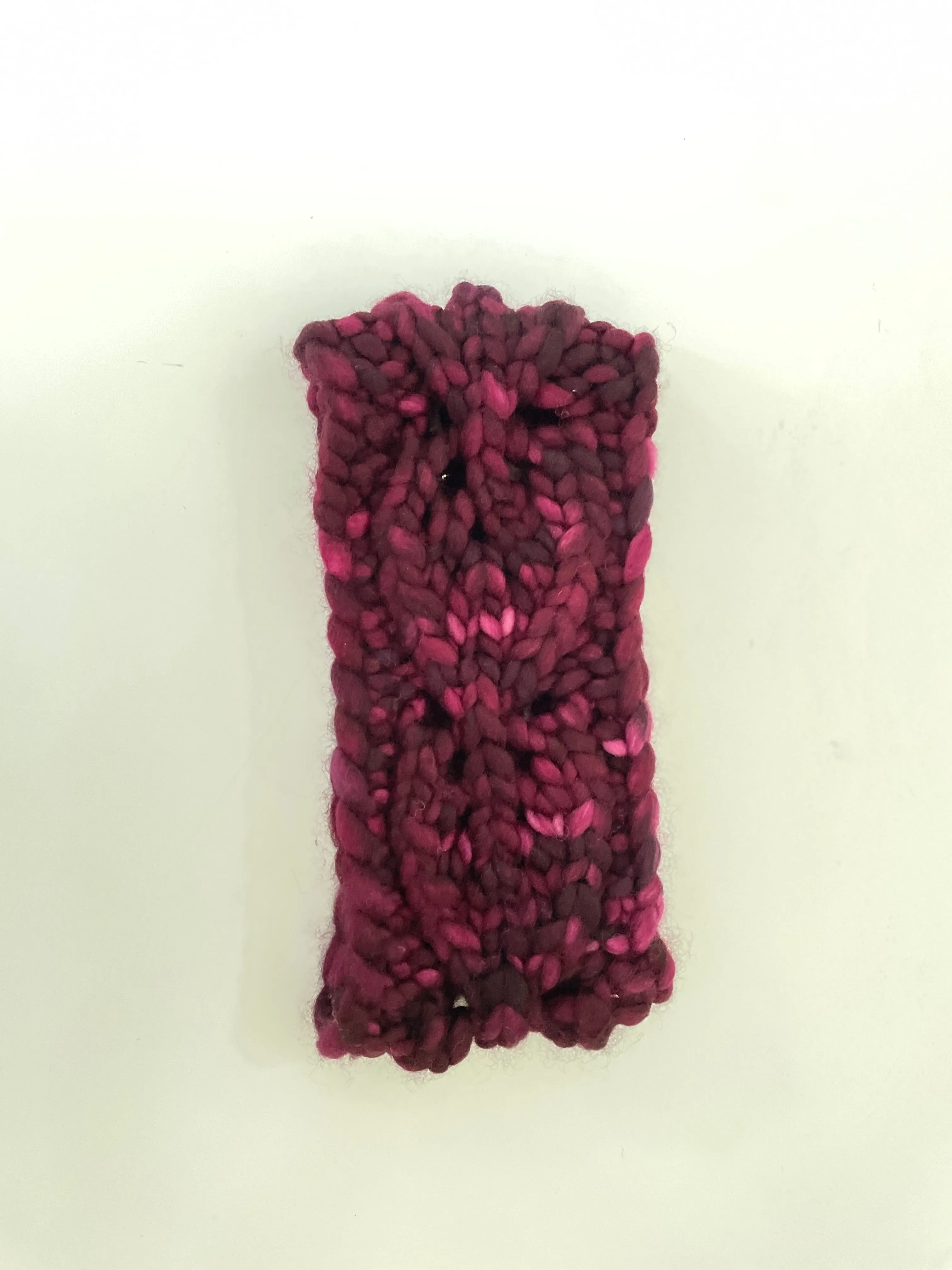 Brookline Headband in Sangria-100% wool