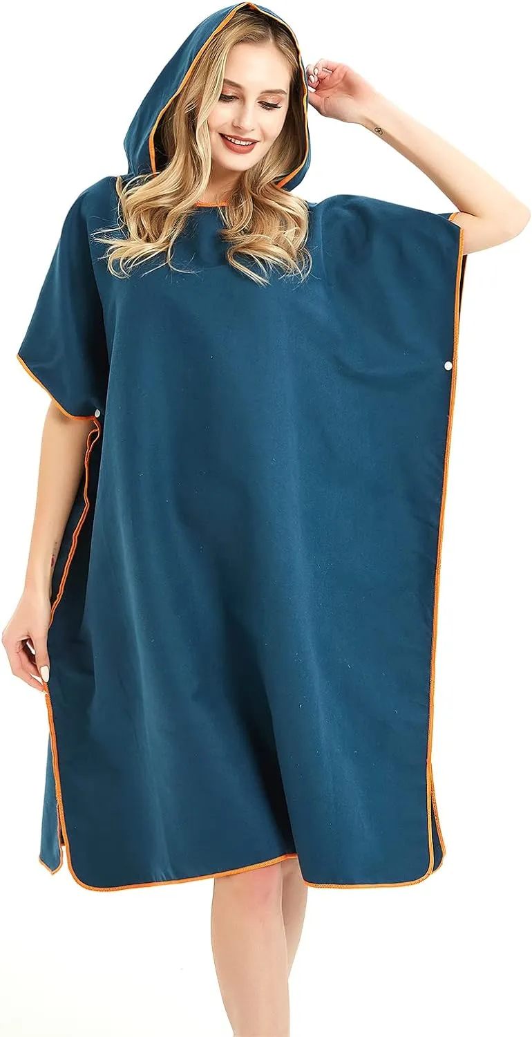 Changing Robe Towel with Hood - Blue