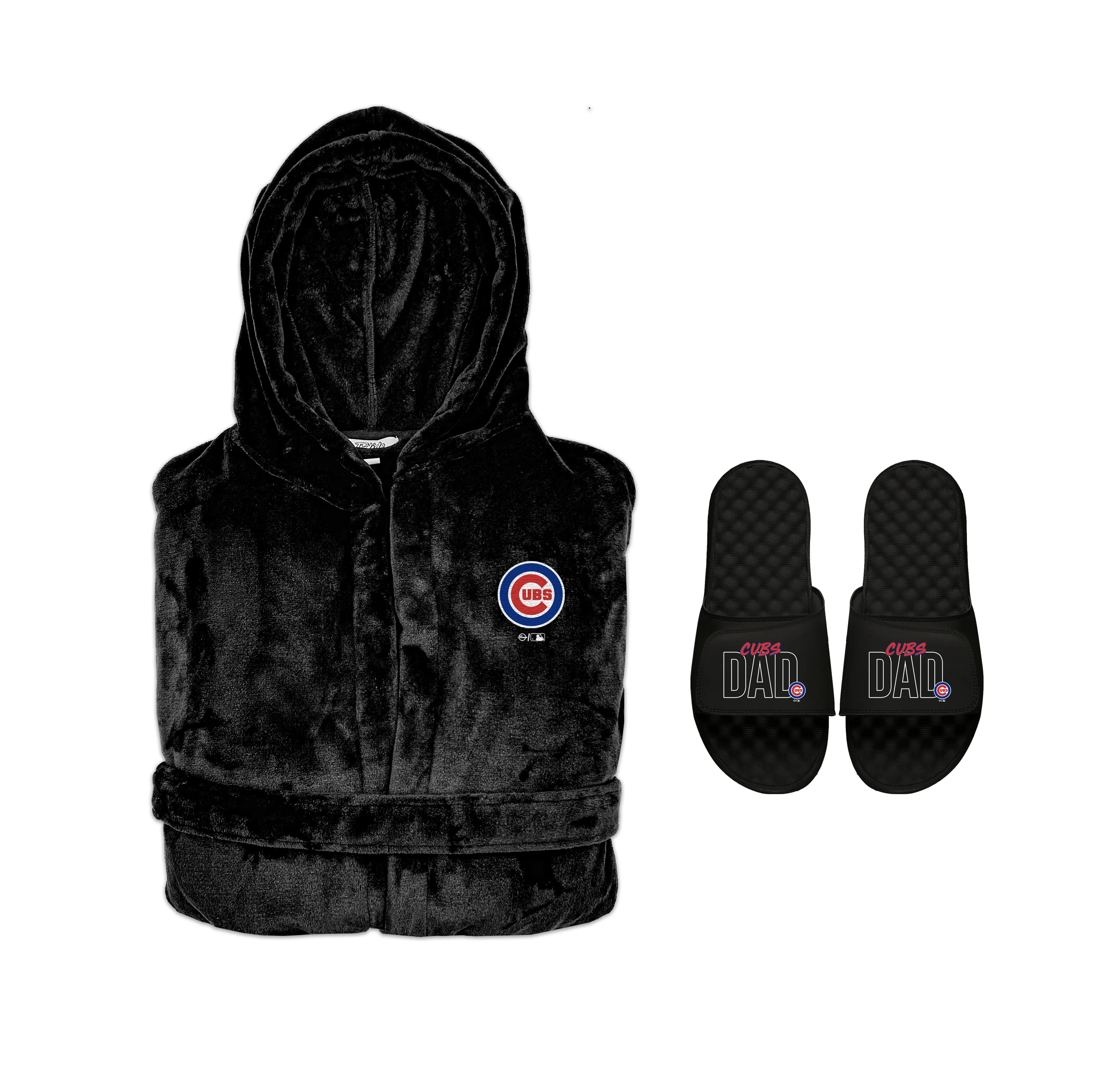 Chicago Cubs Dad Robe Bundle