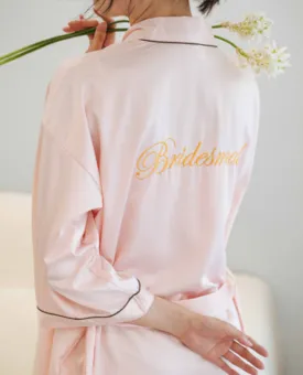 [CLEARANCE] Satin Bridal Party Robe - Bridesmaid