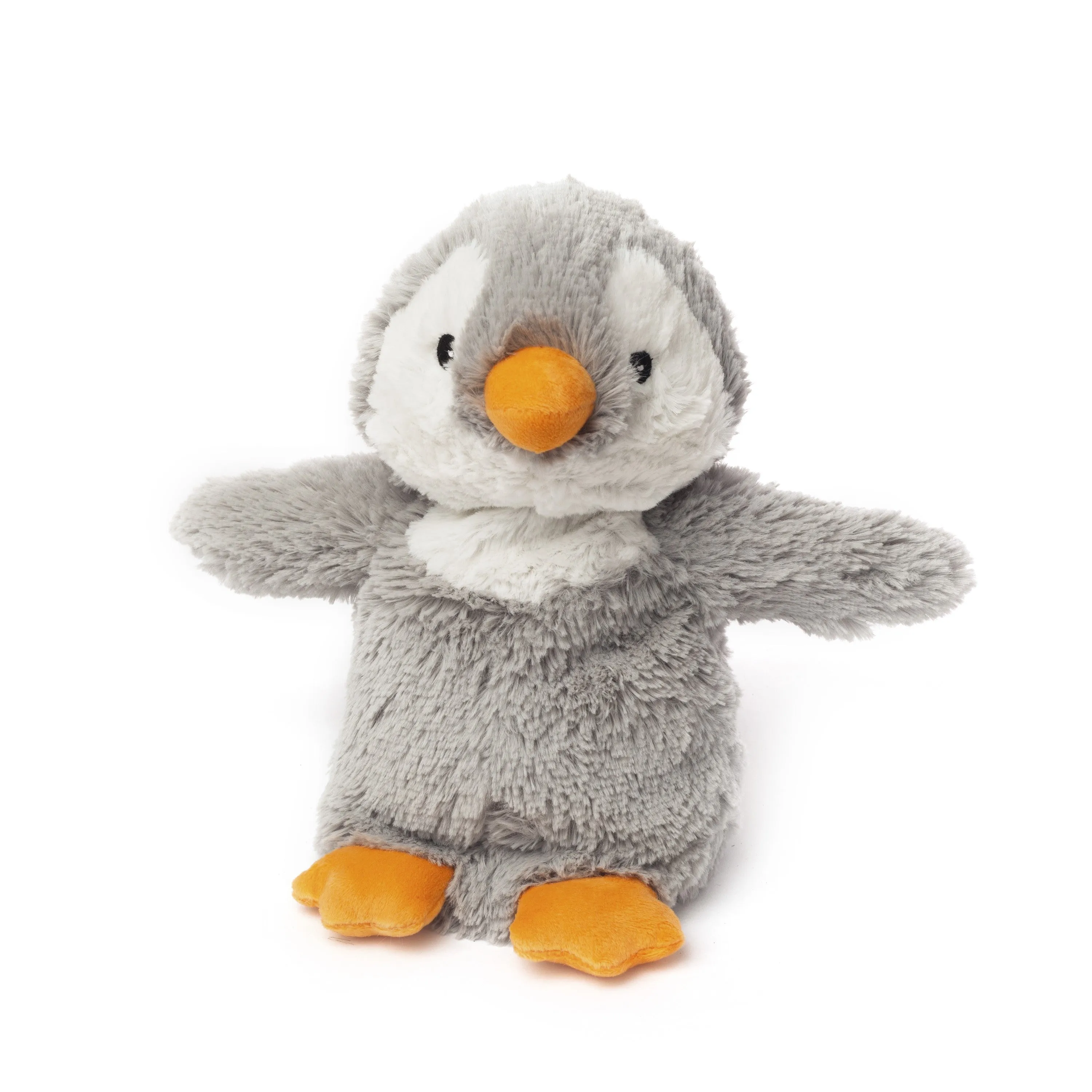 Cozy Plush Grey Penguin Microwave Animal Toy