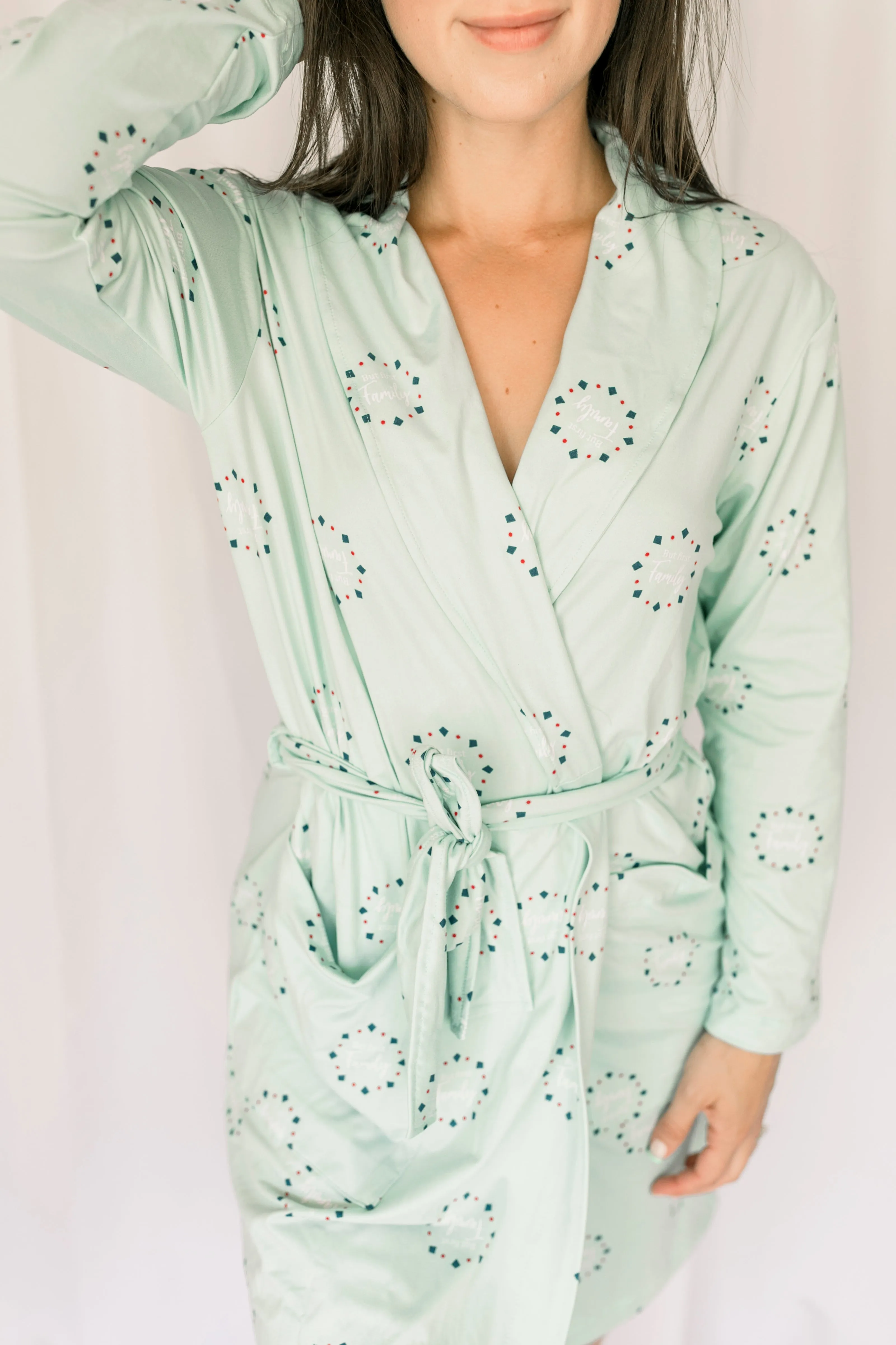 Cozy Teal Family Robe II