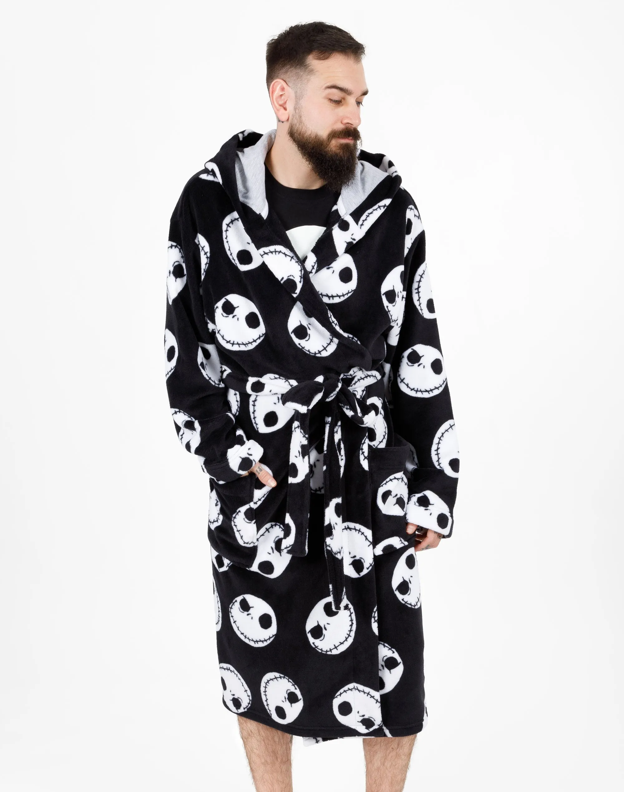 Disney The Nightmare Before Christmas Jack Skellington Dressing Gown - Mens - Black