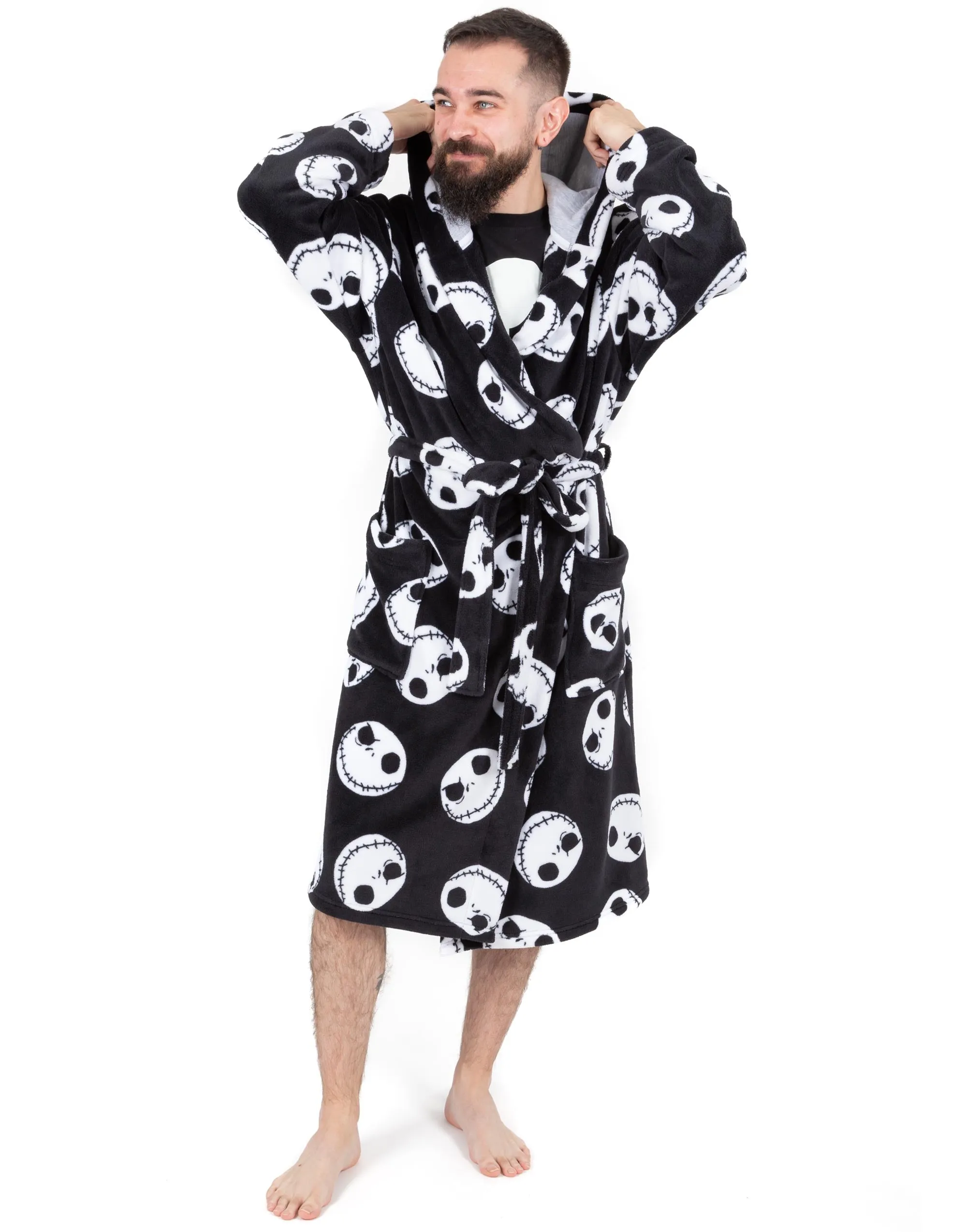 Disney The Nightmare Before Christmas Jack Skellington Dressing Gown - Mens - Black