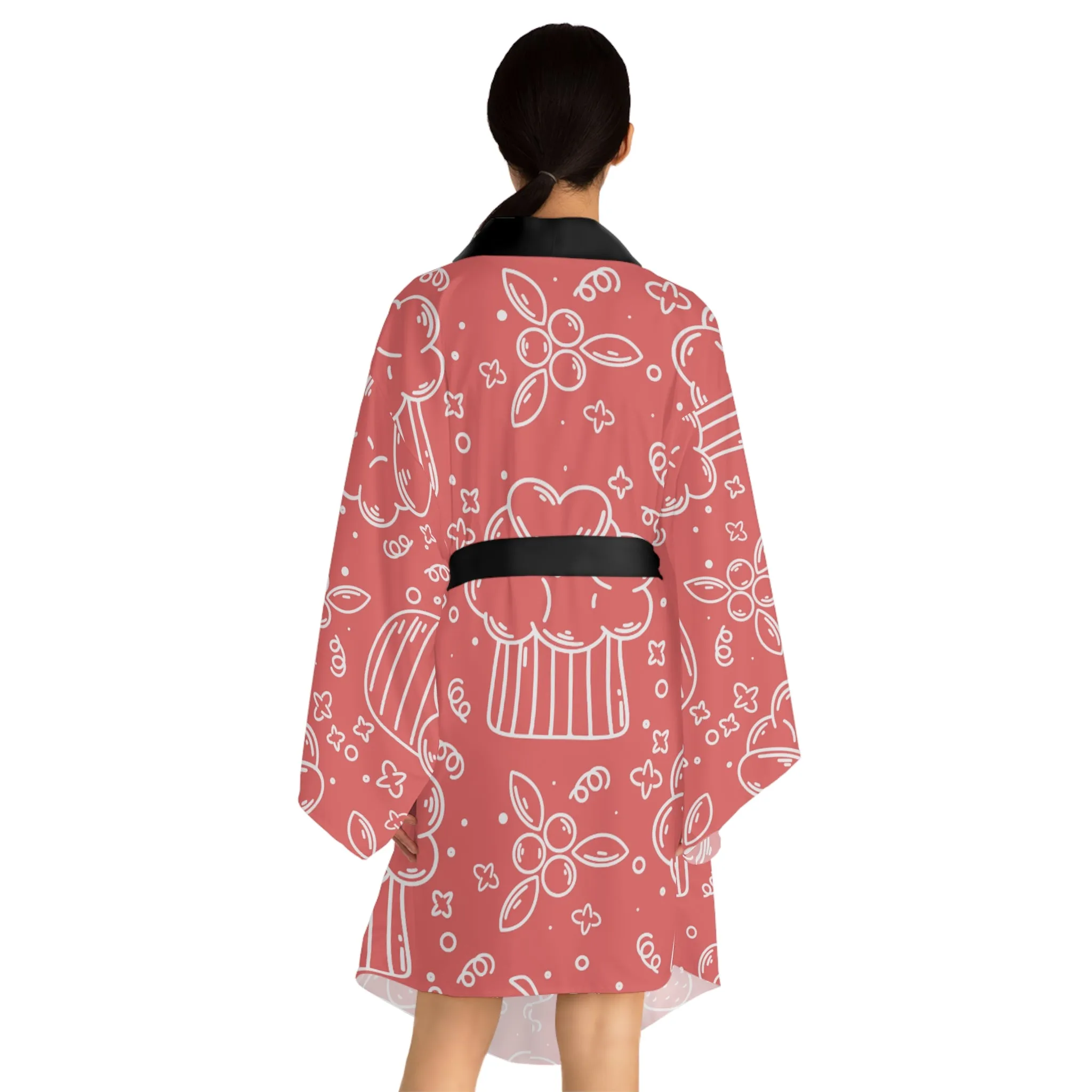 Doodle Pancake - Inovax Long Sleeve Kimono Robe