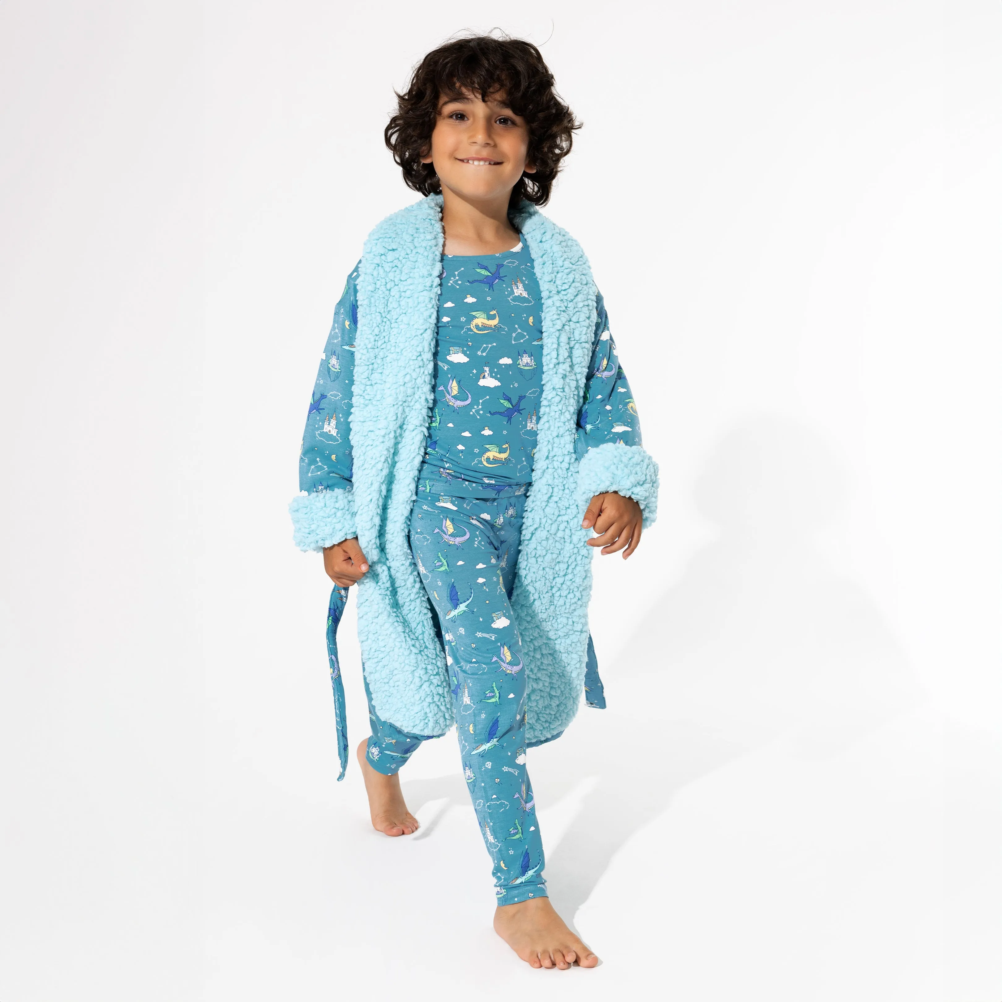 Dragon Dreams Bamboo Kids Sherpa Robe