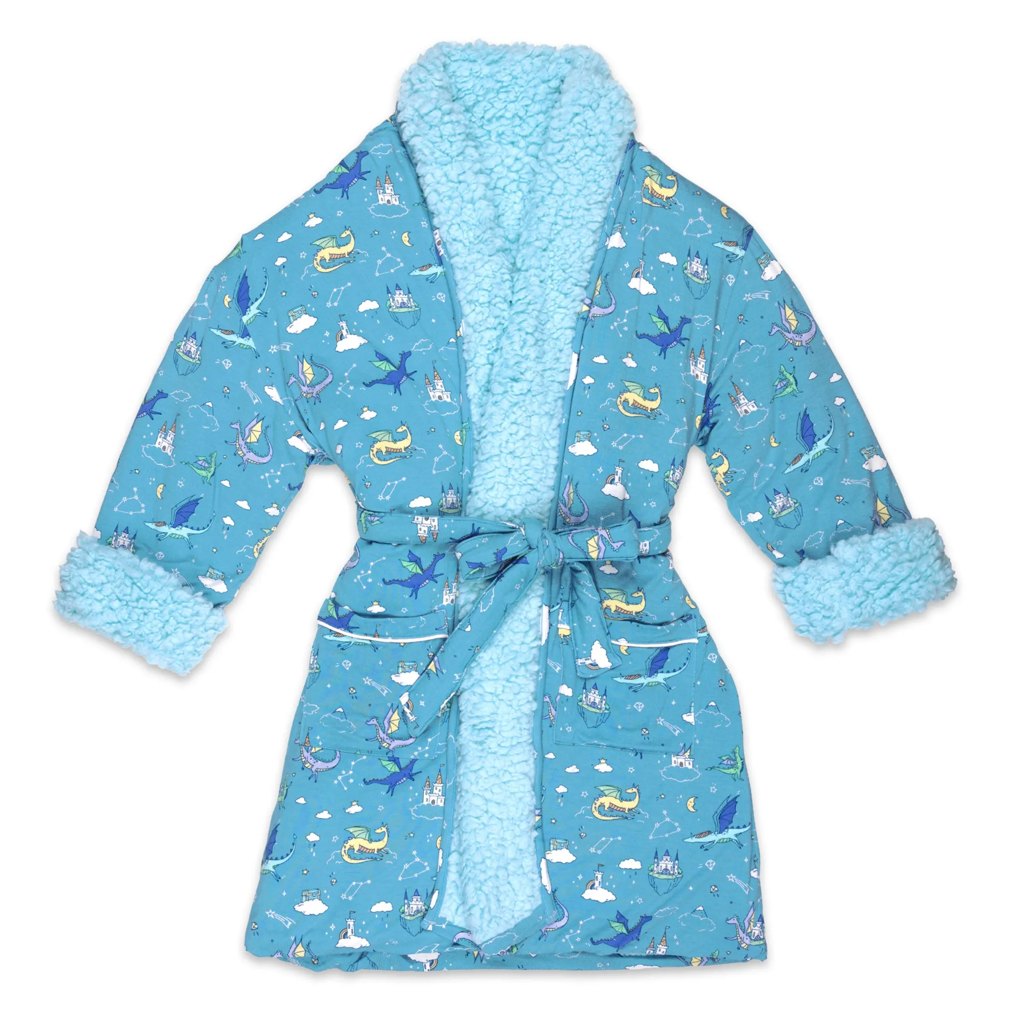 Dragon Dreams Bamboo Kids Sherpa Robe