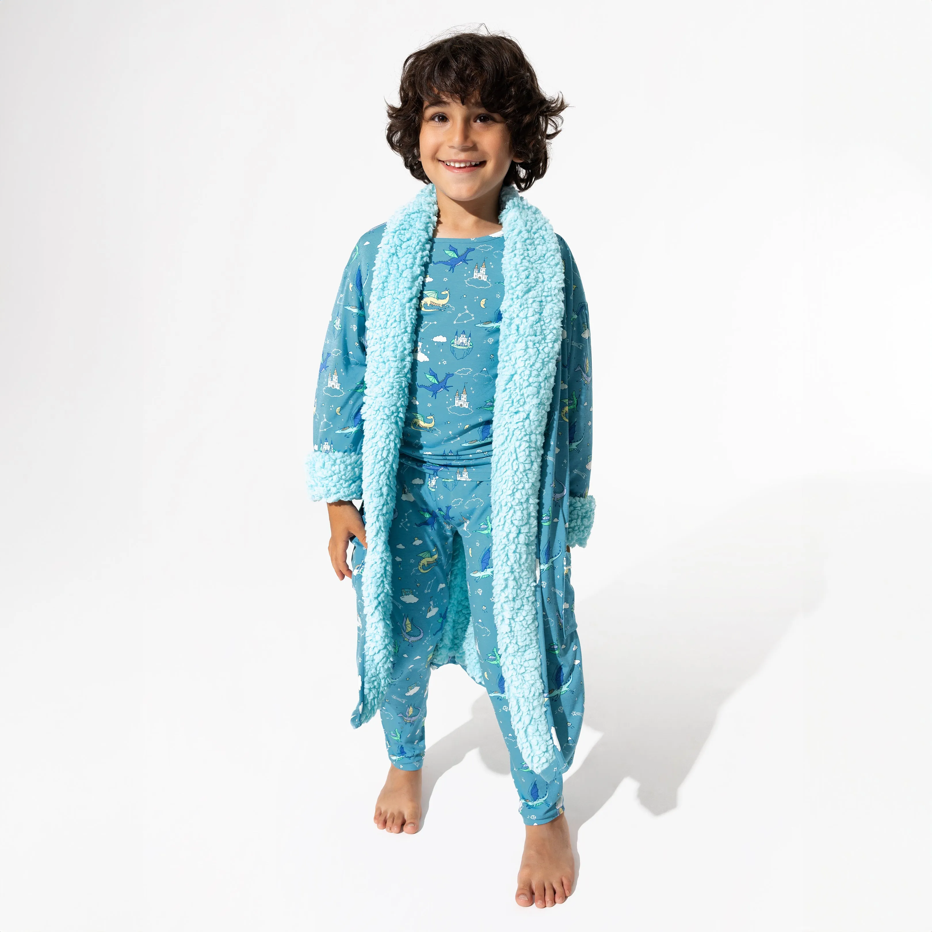 Dragon Dreams Bamboo Kids Sherpa Robe