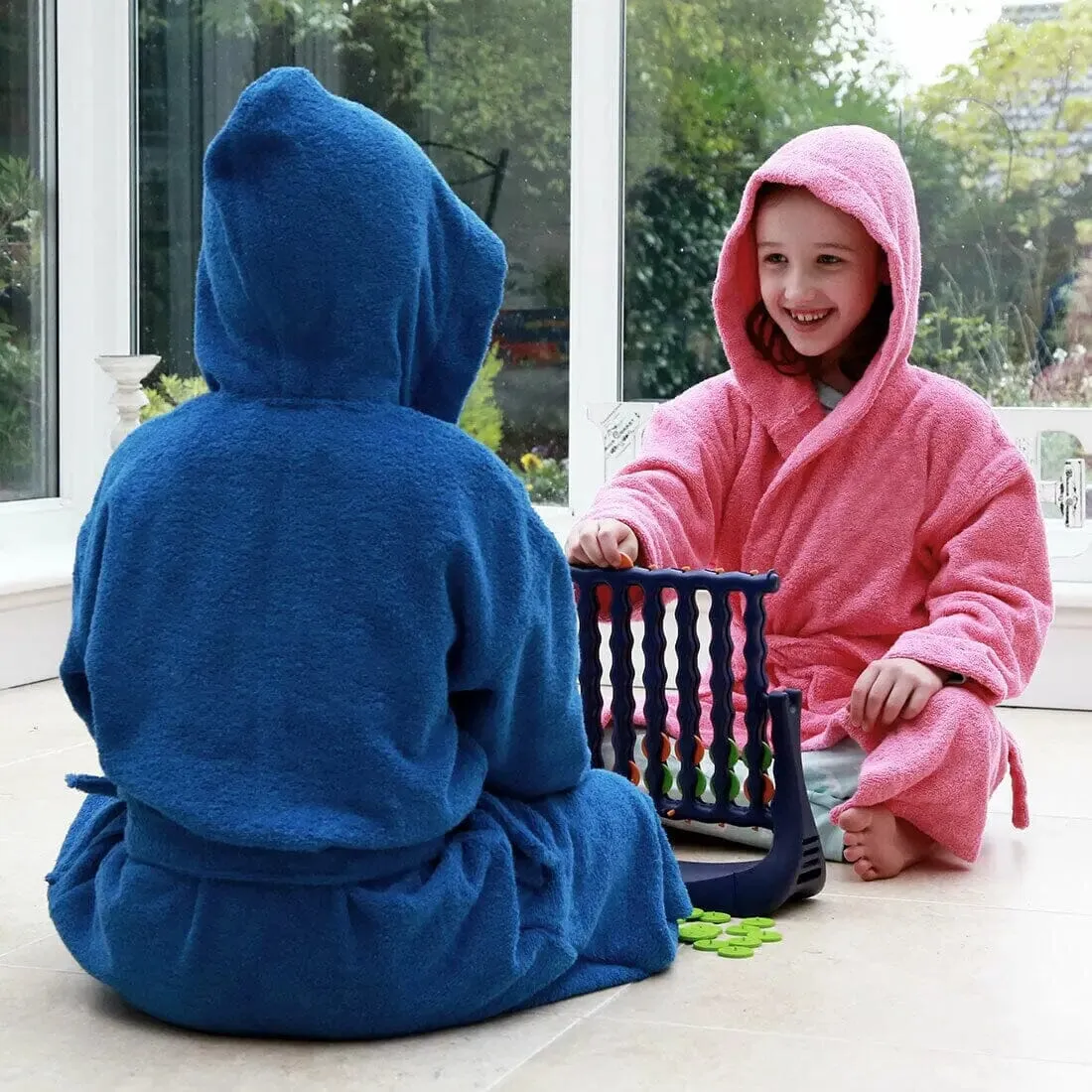 Fire Engine Hooded Bathrobe