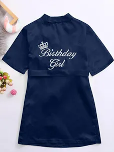 Girls Birthday Girl" Satin Robe