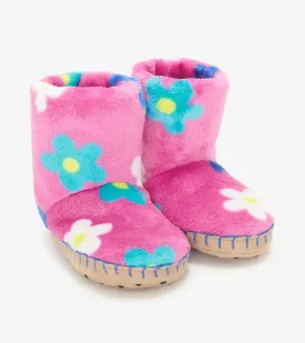 Girls Daisy Fleece Slippers