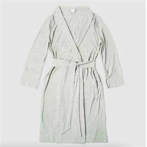 goumikids Viscose Organic Cotton Women's Robe (Storm Gray)