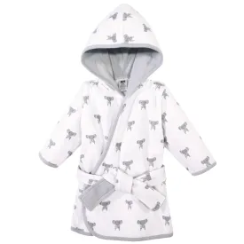 Hudson Baby Cotton Rich Bathrobe, Modern Elephant