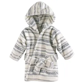 Hudson Baby Plush Animal Face Bathrobe, Aztec