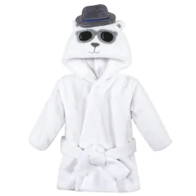 Hudson Baby Plush Animal Face Bathrobe, Handsome Bear