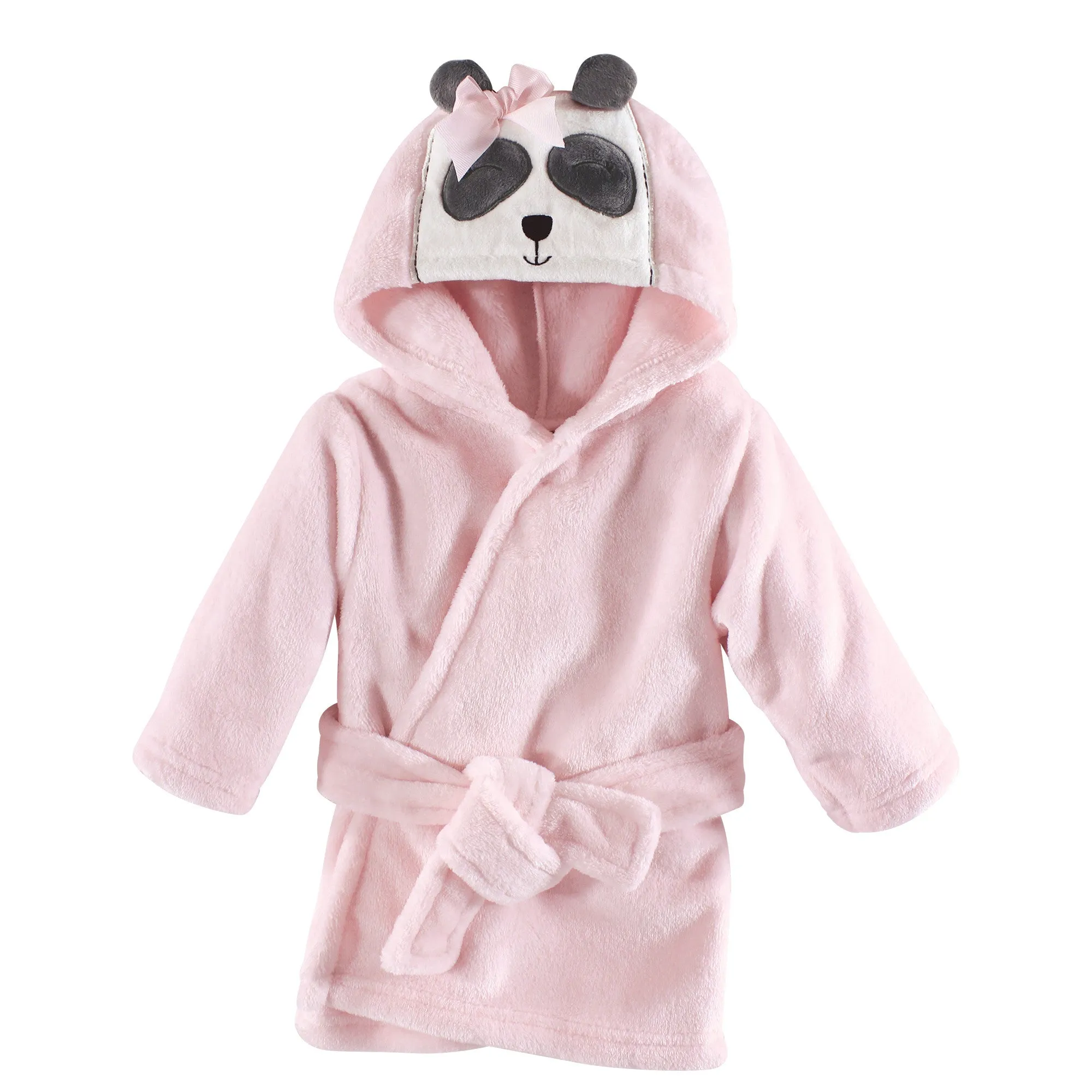 Hudson Baby Plush Animal Face Bathrobe, Miss Panda