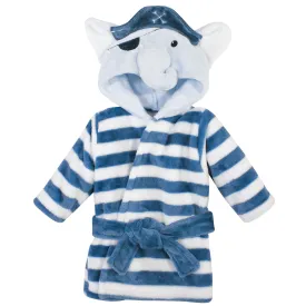 Hudson Baby Plush Animal Face Bathrobe, Pirate Elephant