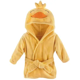 Hudson Baby Plush Animal Face Bathrobe, Yellow Duck