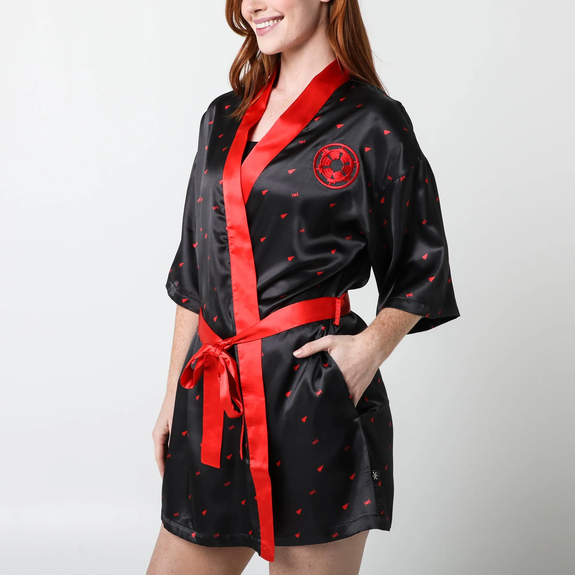 Imperial Satin Robe Pajama Set