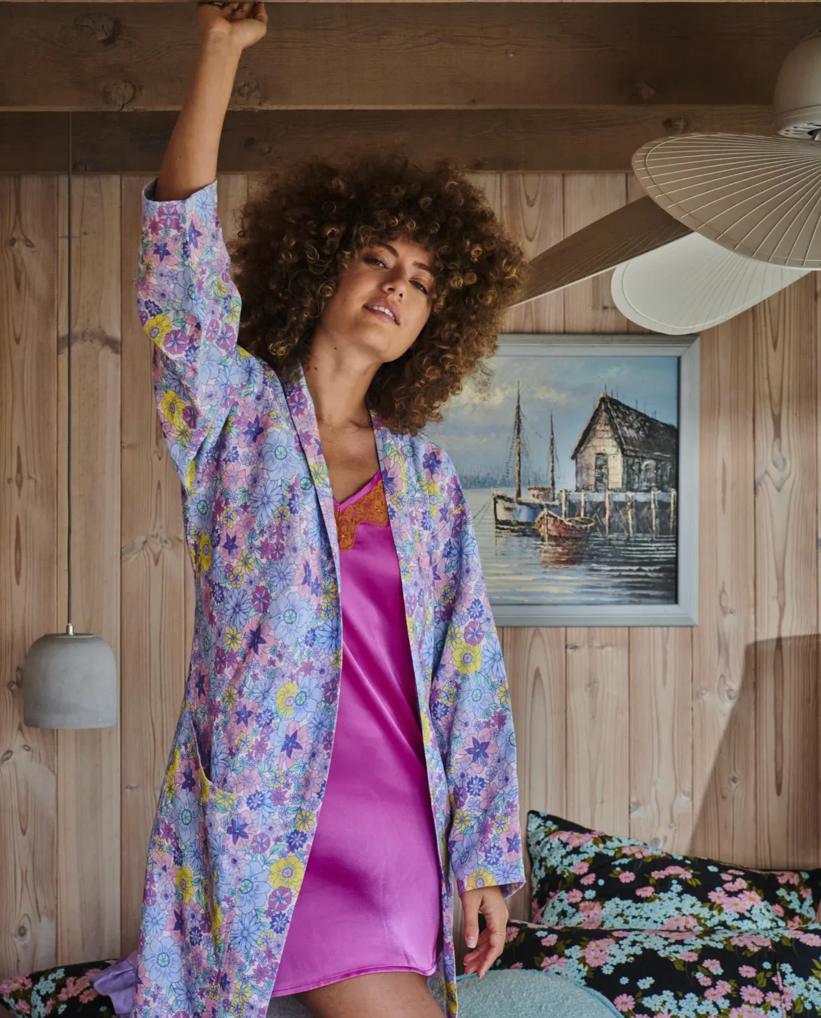 Kip & Co Bunch Of Fun Linen Robe