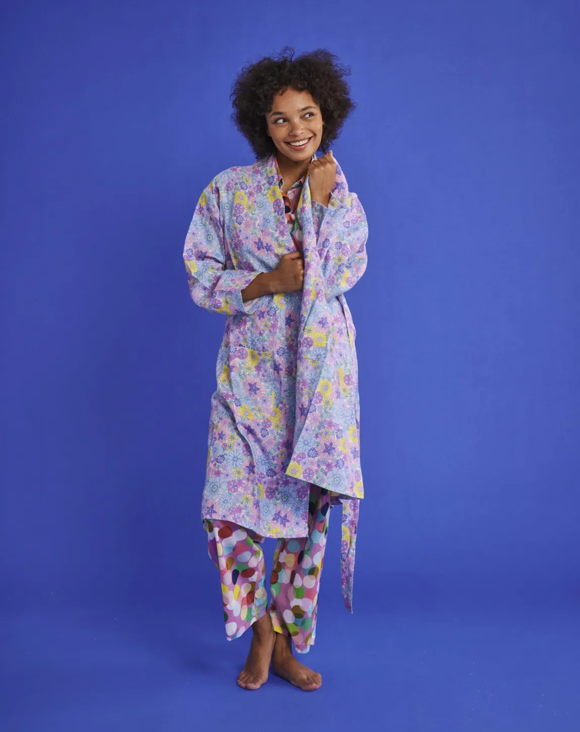 Kip & Co Bunch Of Fun Linen Robe