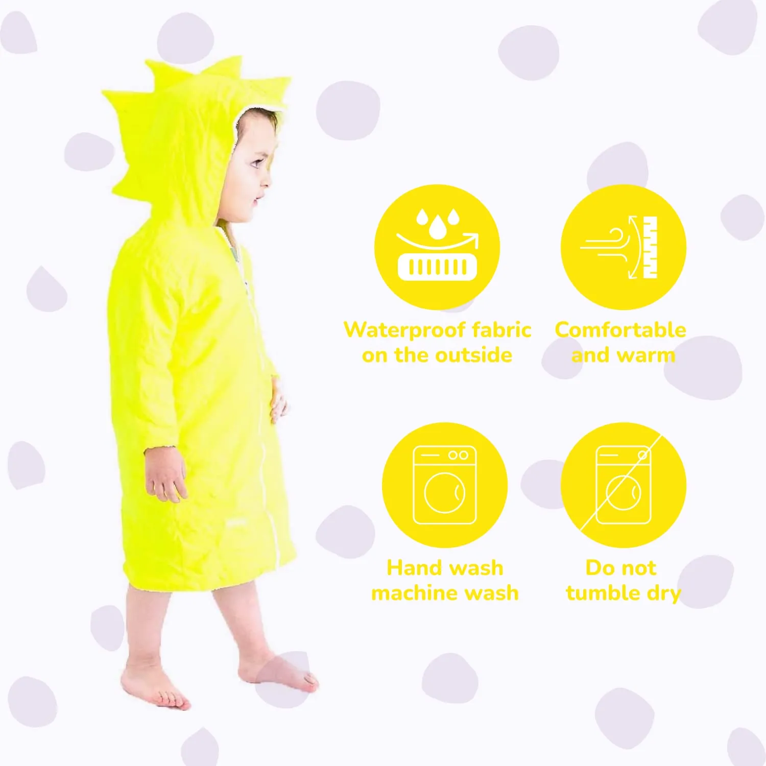 Masho Dinosaur Hooded Bath Towel Robe for Kids Swim Cover Up Beach & Pool