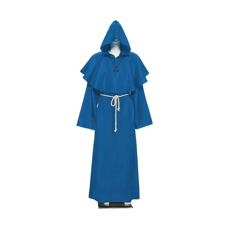 Medieval Friar Hooded Robe Renaissance Cosplay