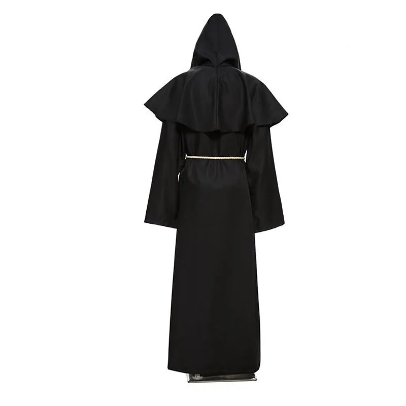 Medieval Friar Hooded Robe Renaissance Cosplay