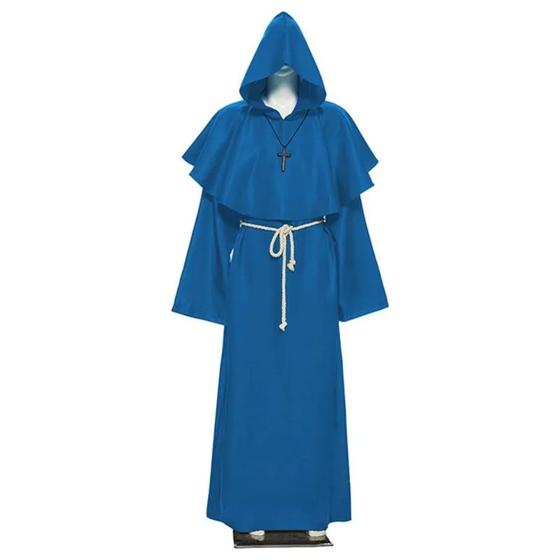 Medieval Friar Hooded Robe Renaissance Cosplay