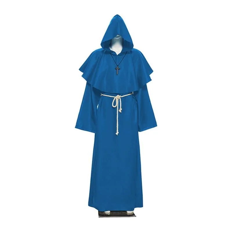 Medieval Friar Hooded Robe Renaissance Cosplay