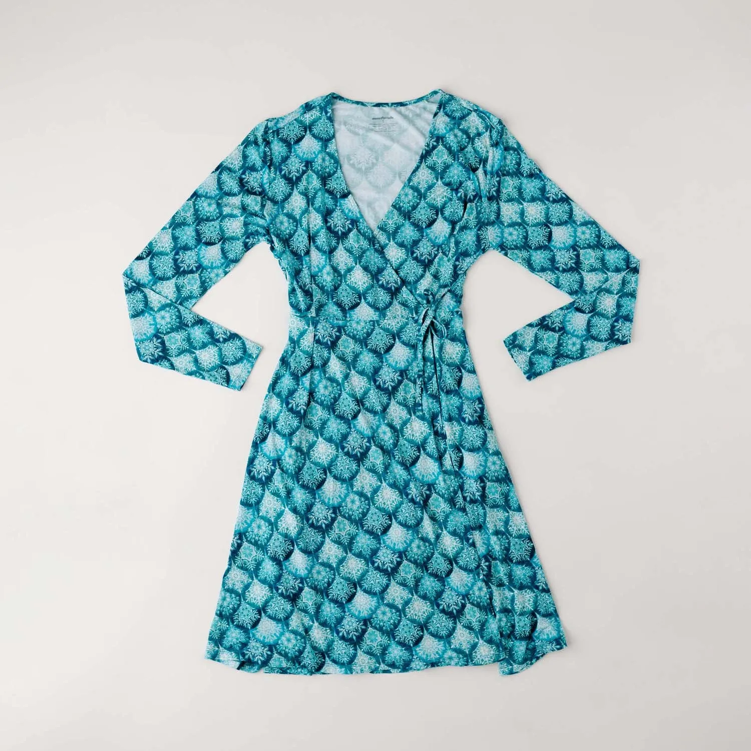 Mermaid Snowflakes Women's Lounge Wrap Dress