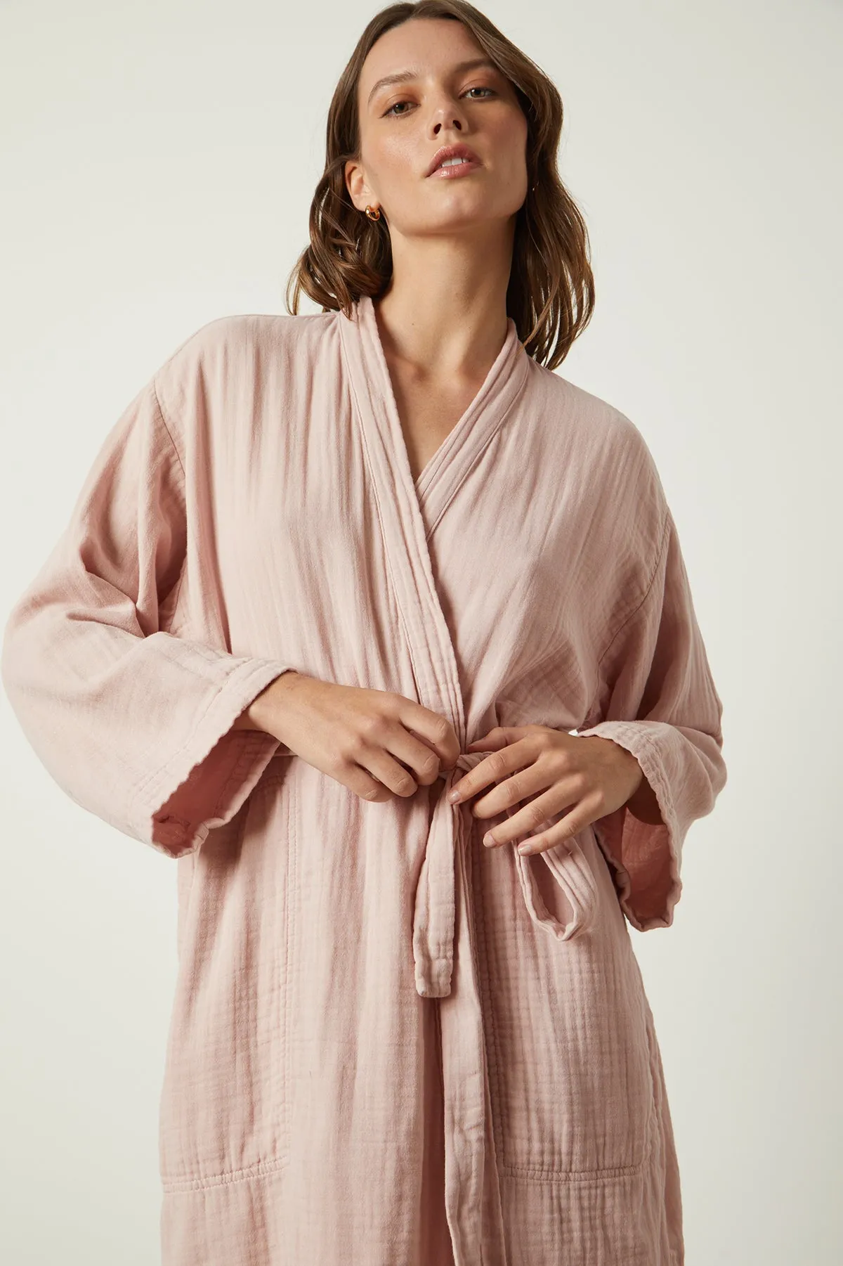 MINI COTTON GAUZE ROBE