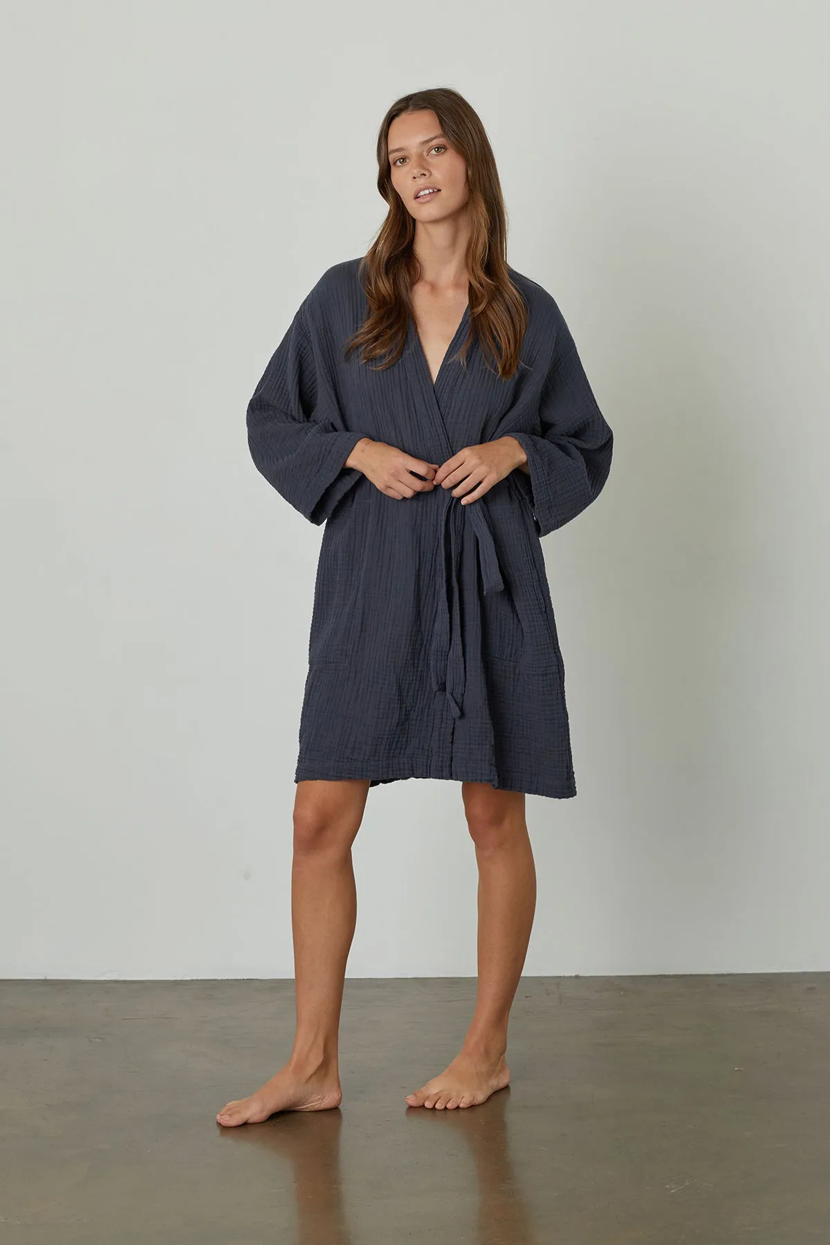 MINI COTTON GAUZE ROBE