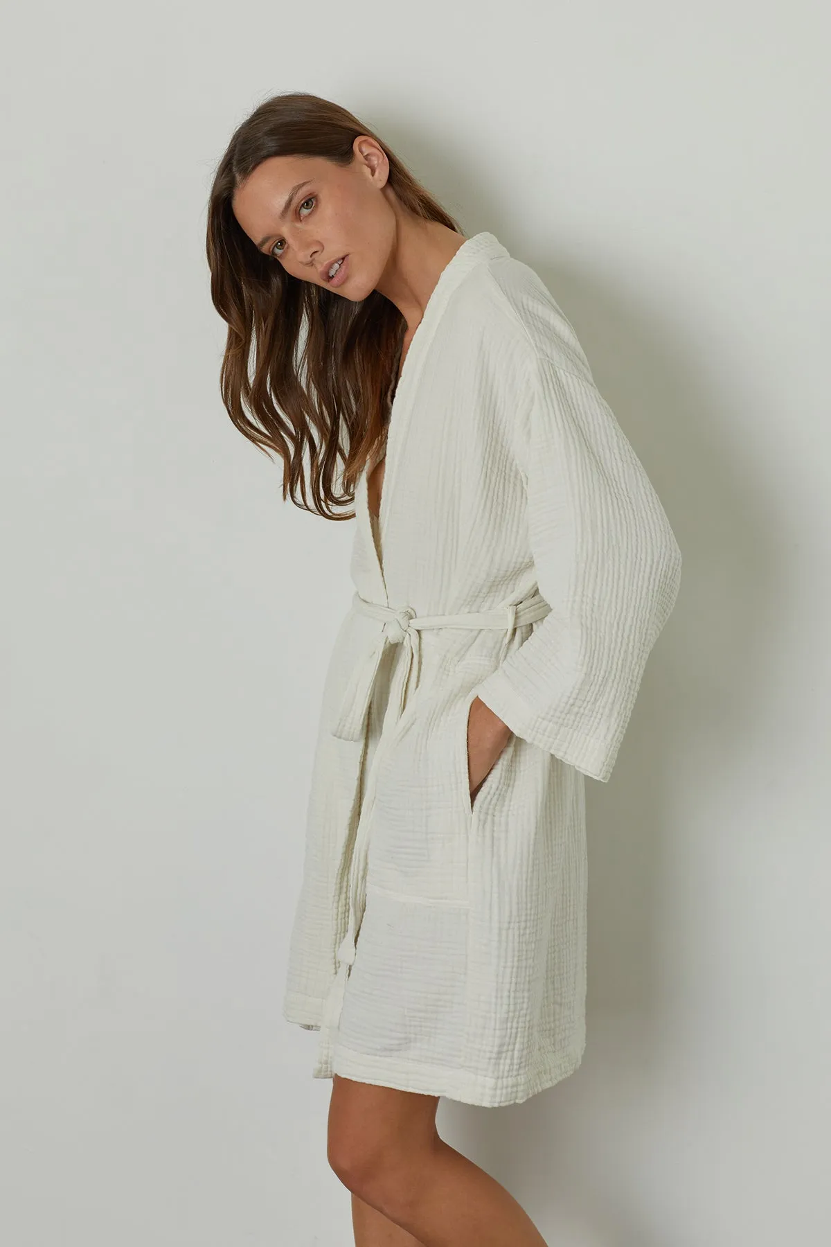 MINI COTTON GAUZE ROBE