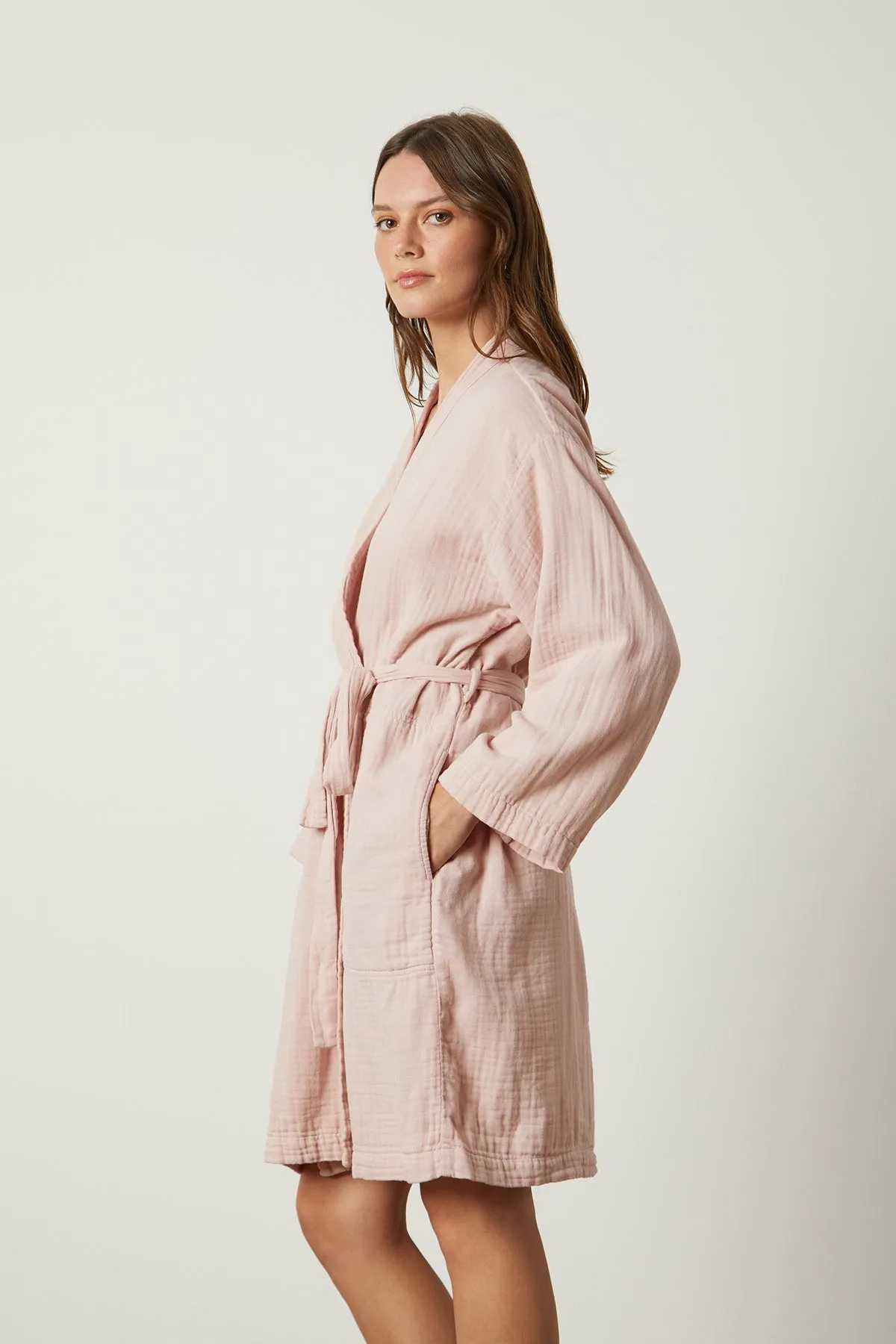 MINI COTTON GAUZE ROBE