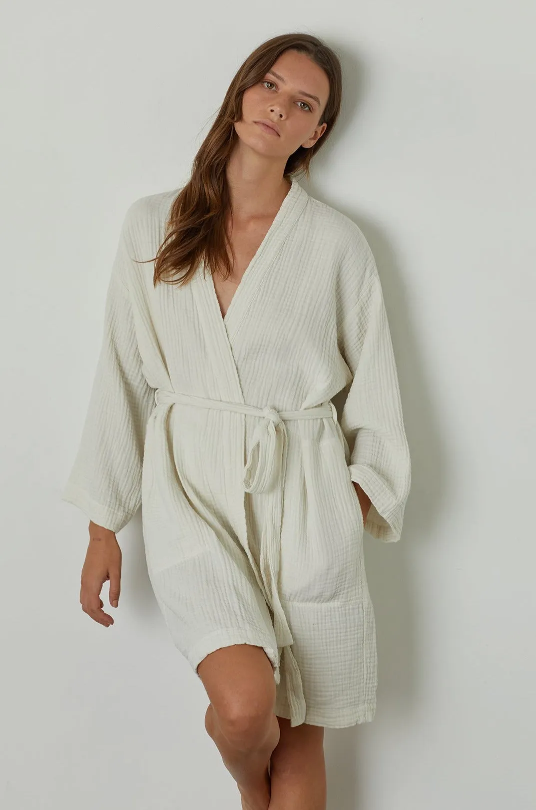 MINI COTTON GAUZE ROBE