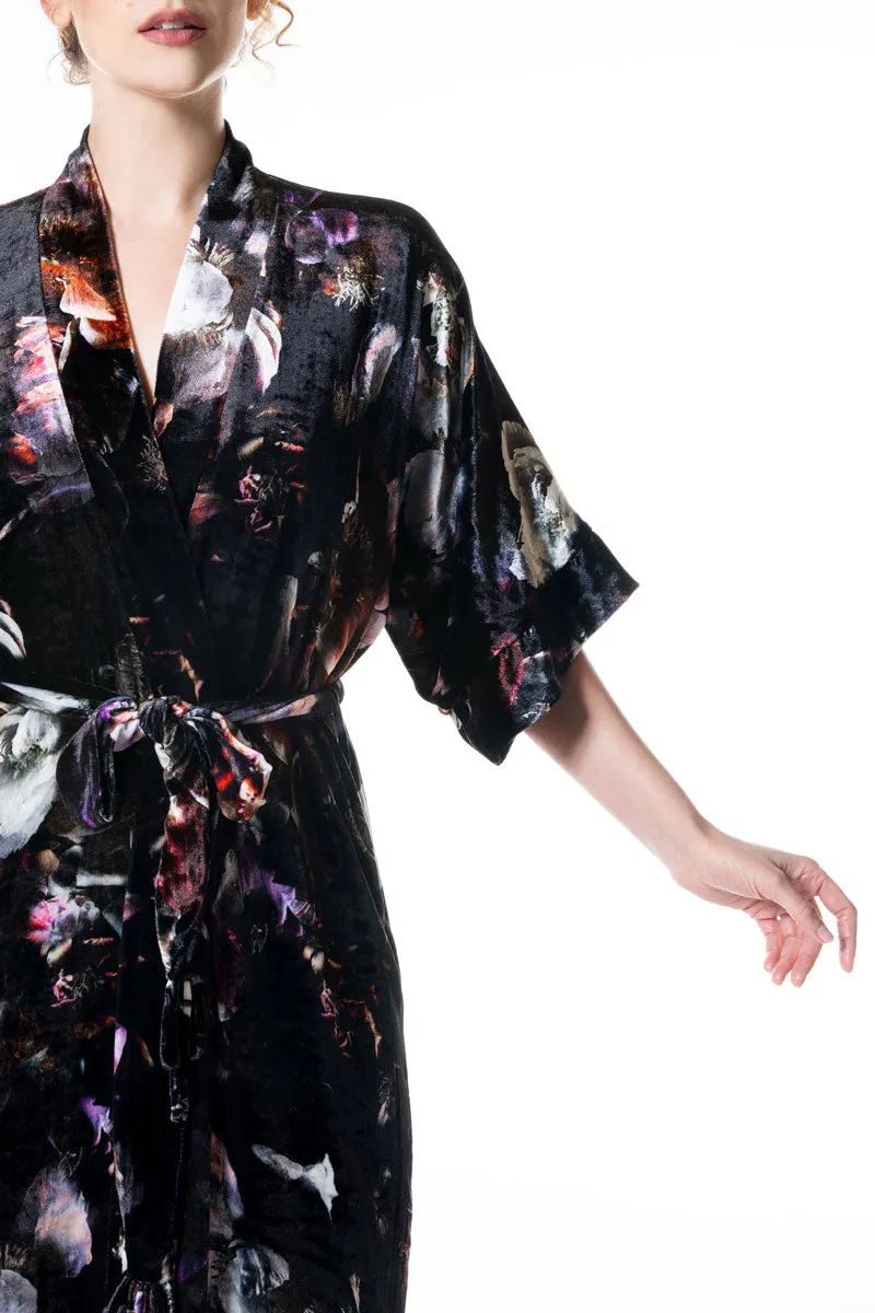 Moonlight Velvet Short Robe