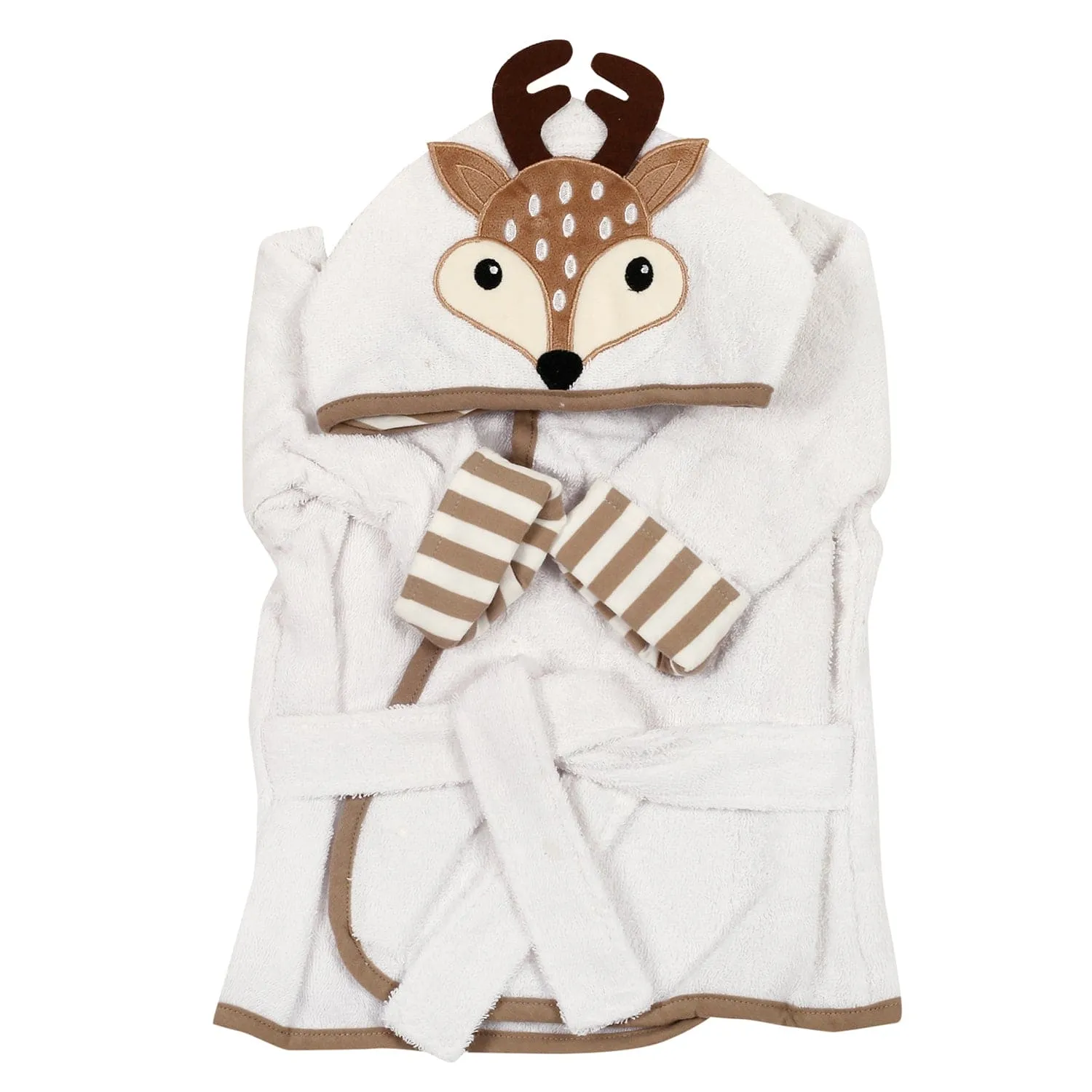 My Deer White Bathrobe