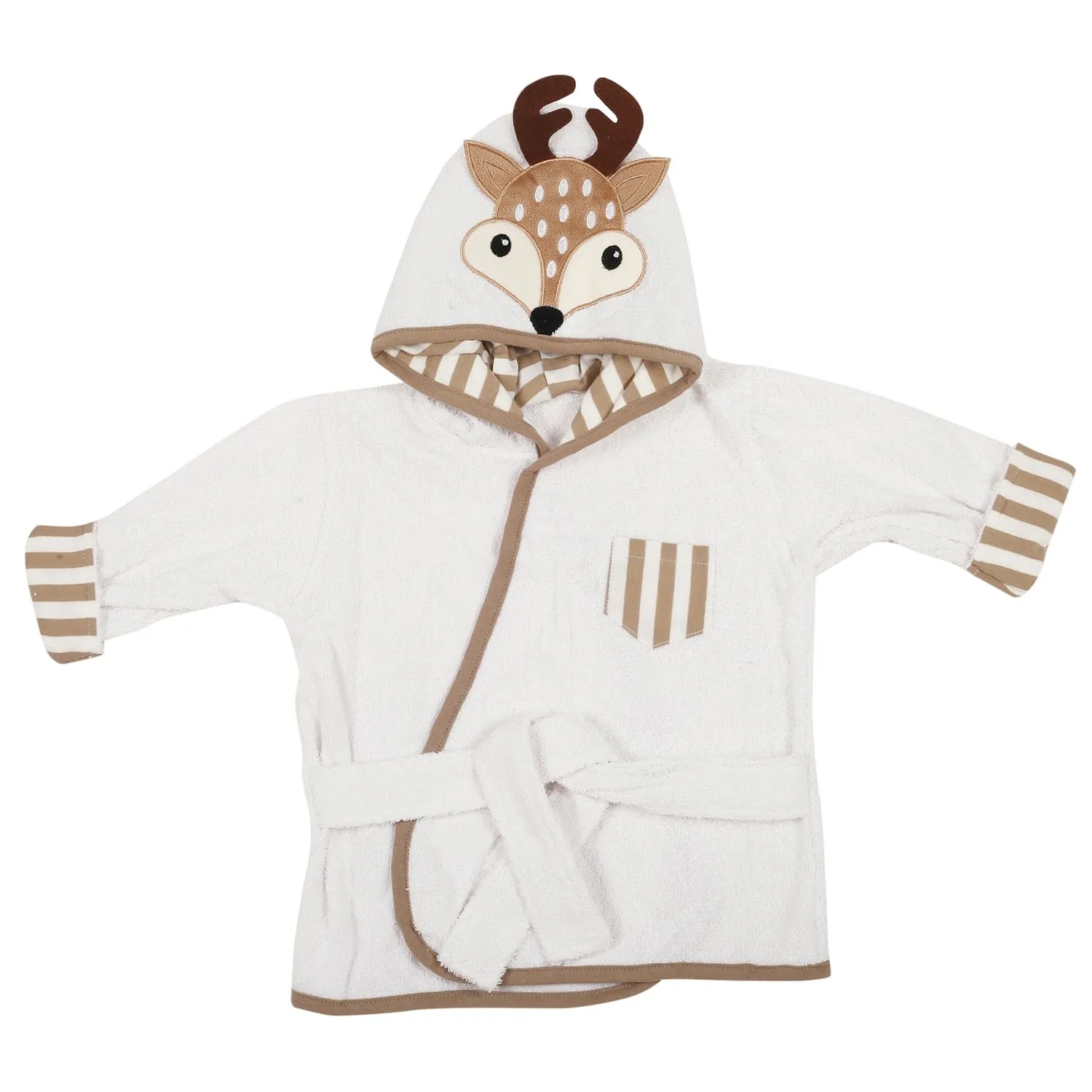 My Deer White Bathrobe