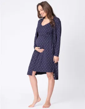 Navy Maternity and Nursing Sleepset