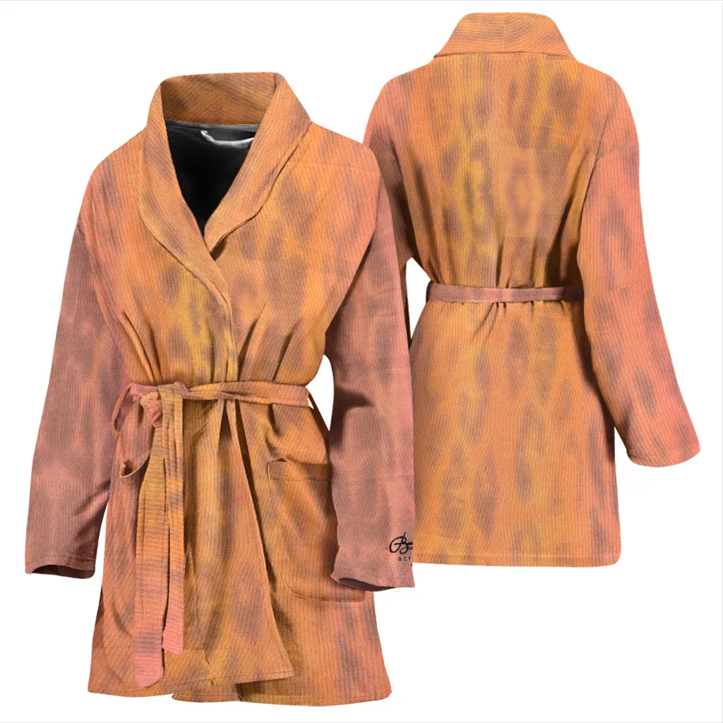 Ombre Leopard Bath Robe - Women