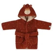 Organic Bathrobe -  Mr Monkey 1-2 Years