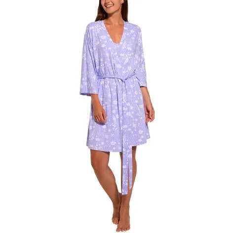 Periwinkle Floral Robe Set